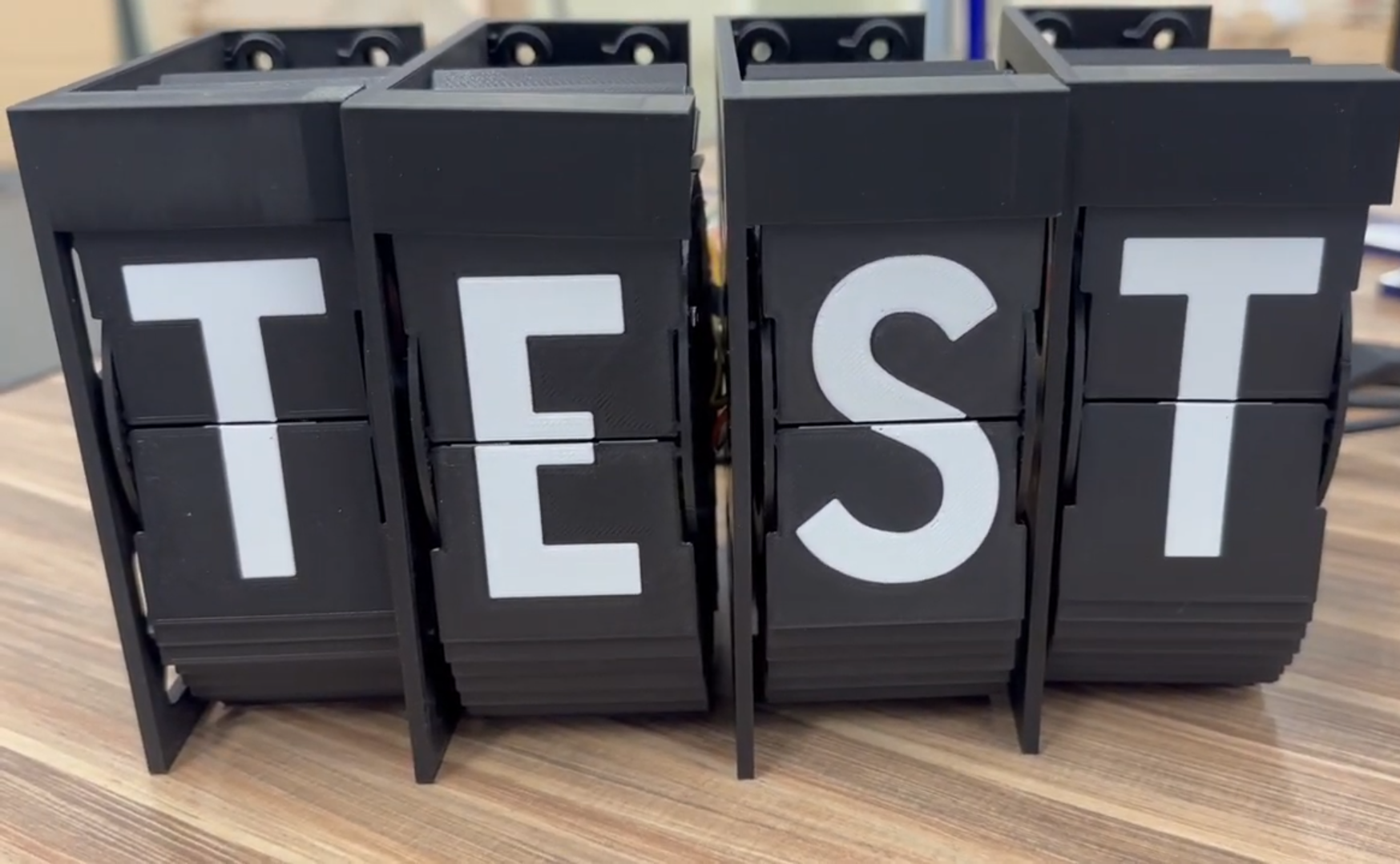 Physical Split-Flap Display